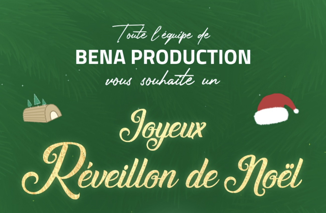 Toute l'équipe de BENA PRODUCTION vous souhaite un Joyeux Noël 2022 !